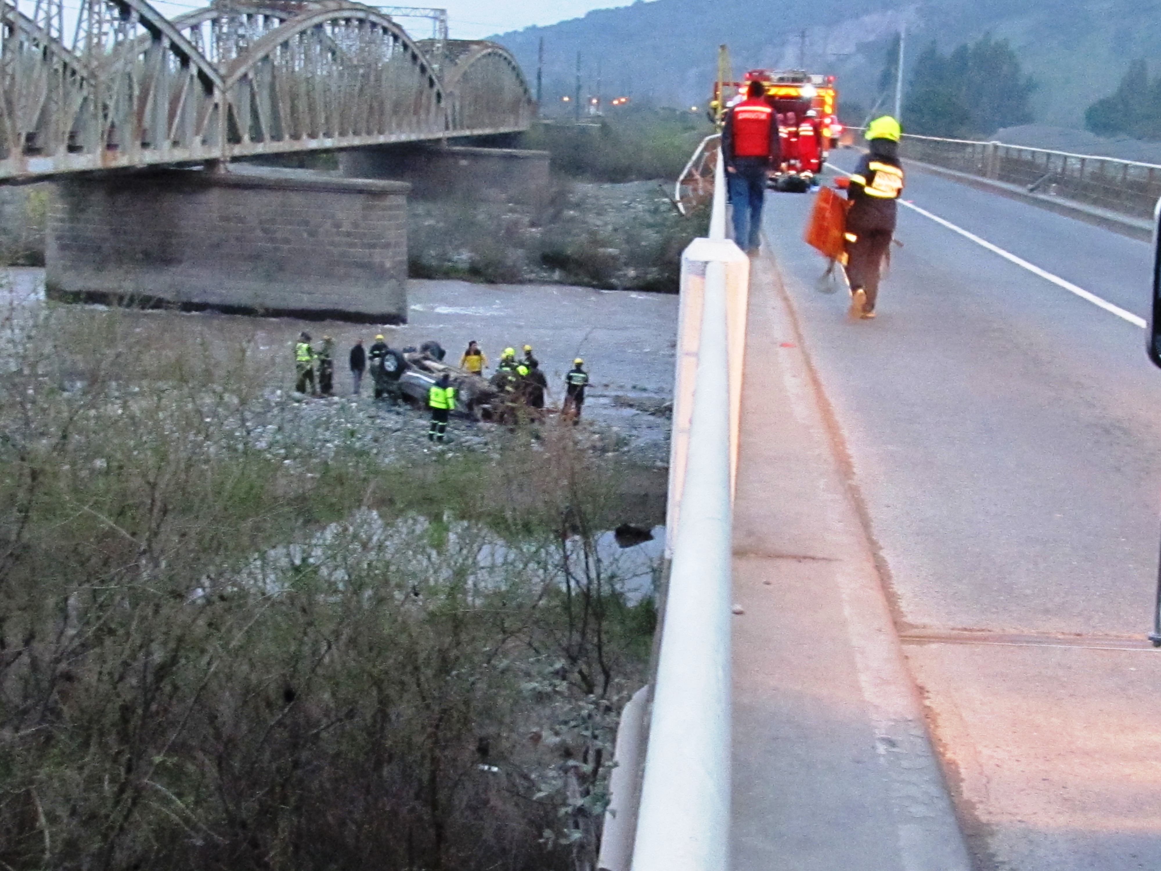 Accidente en puente Tinguiririca en San
