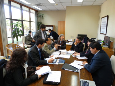 La reunión se realizó en dependencias del Congreso Nacional en Valparaíso.