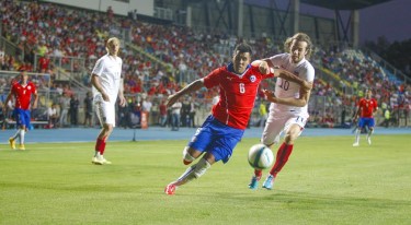 La selección chilena visitó Rancagua en medio de su preparación para este torneo. 