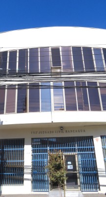Actualmente los juzgados se ubican en un edificio de tres pisos en calle O’Carrol