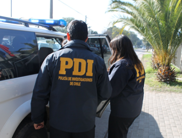 Personal de la PDI logró dar con el paradero del presunto autor de la agresión sexual. 