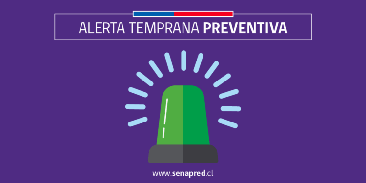 Actualizan Alerta Temprana : Lluvias normales a moderadas en O'Higgins este sábado