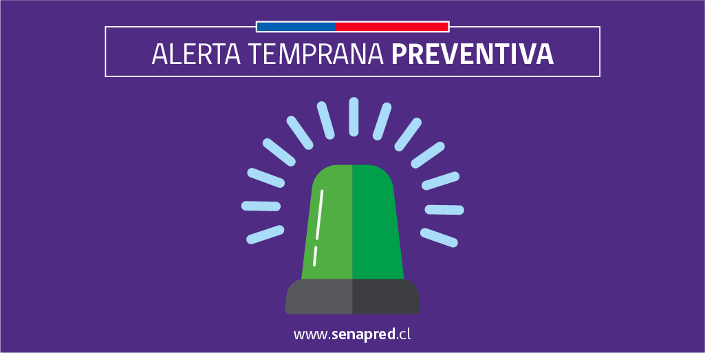 Actualizan Alerta Temprana : Lluvias normales a moderadas en O'Higgins este sábado