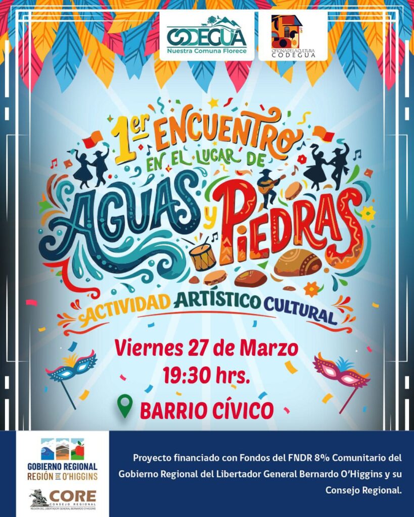 Codegua realizará el primer encuentro “Aguas y Piedras” con música, danza y tradición