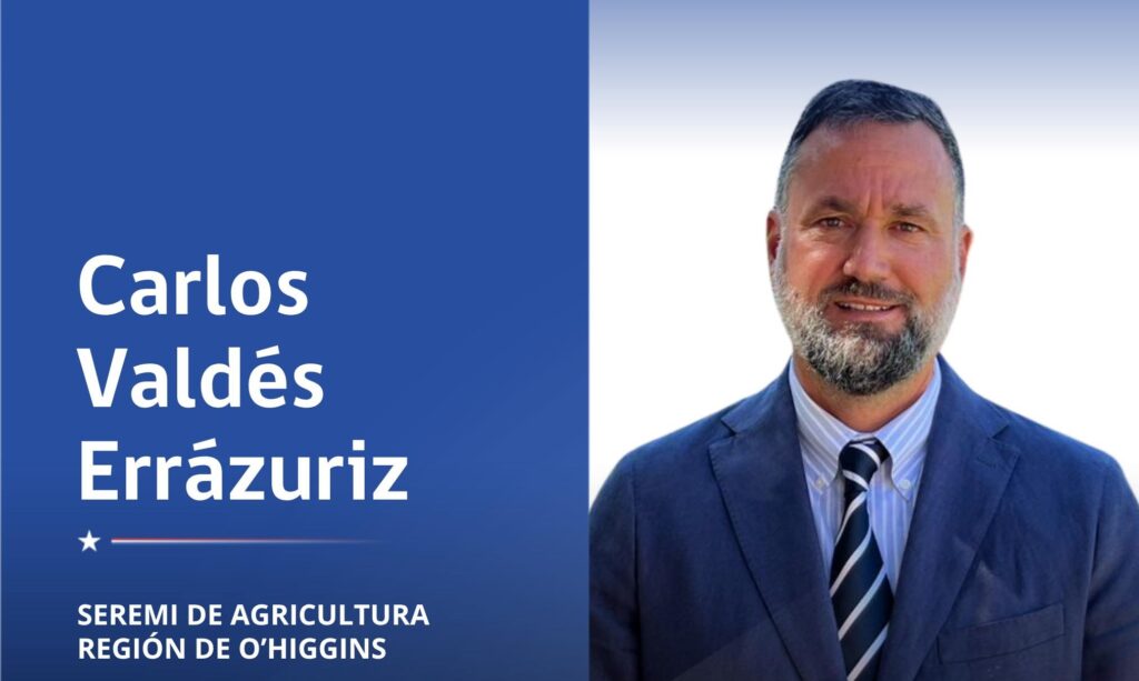 Agricultura designa a Carlos Valdés Errázuriz para dicha cartera en O’Higgins