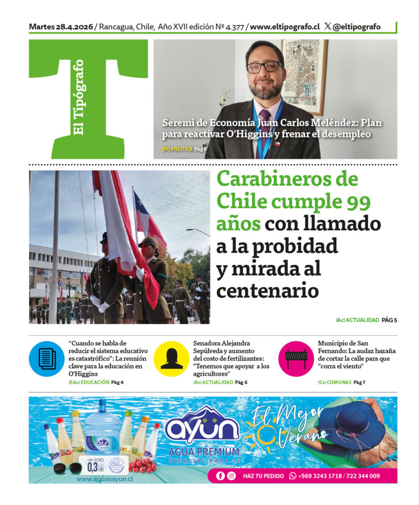 Revisa la edición de El Tipógrafo de este martes 28 de abril