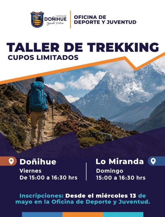 Doñihue y Lo Miranda suman nuevo taller de trekking para promover la vida saludable