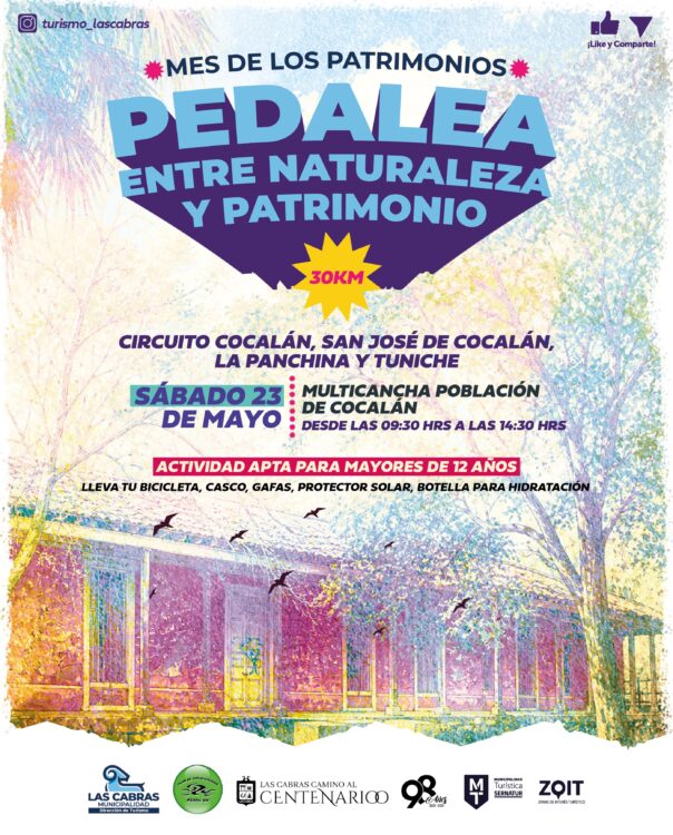 Cicloturismo patrimonial: Las Cabras abre ruta de 30 km este 23 de mayo