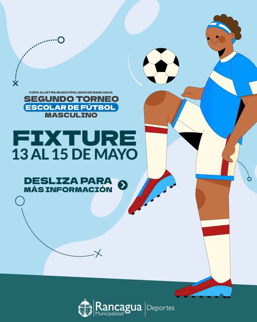 Arranca el Segundo Torneo Escolar de Fútbol Masculino Copa Municipalidad de Rancagua