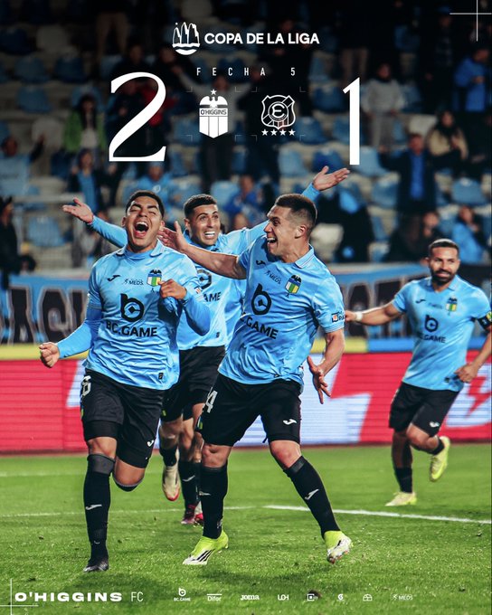 O’Higgins remonta ante Everton y acaricia la clasificación en la Copa de la Liga