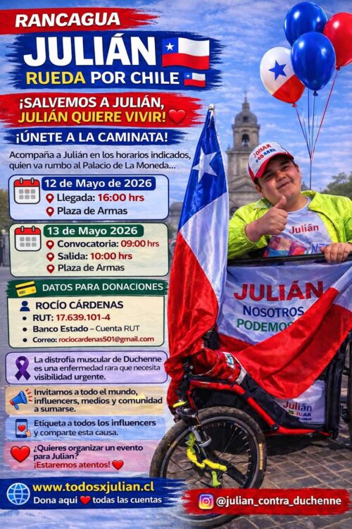 “Julián se está muriendo”: La familia que recorre Chile para intentar salvar la vida de su hijo