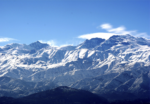 Viento aumentará este lunes en la cordillera con rachas de hasta 60 km/h