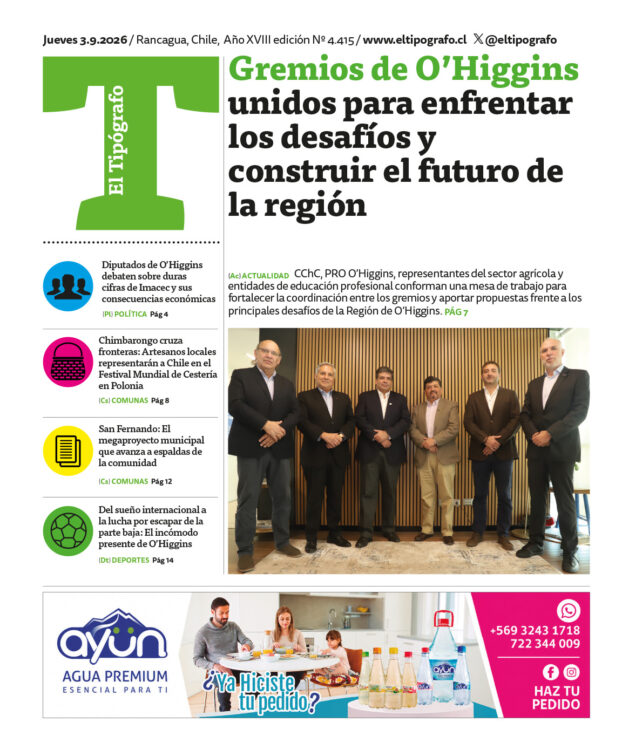Revisa la edición de El Tipógrafo este jueves 3 de septiembre