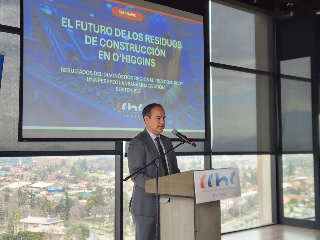 Cámara Chilena de la Construcción O´Higgins presenta diagnóstico regional de residuos de construcción y demolición